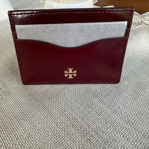 NWT Tory Burch Slim Card Case Royal